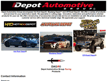 Tablet Screenshot of depotautomotivegroup.com